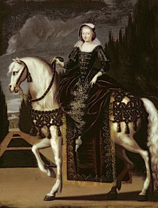 Ruiterportret van Marie de Medici (1573-1642)